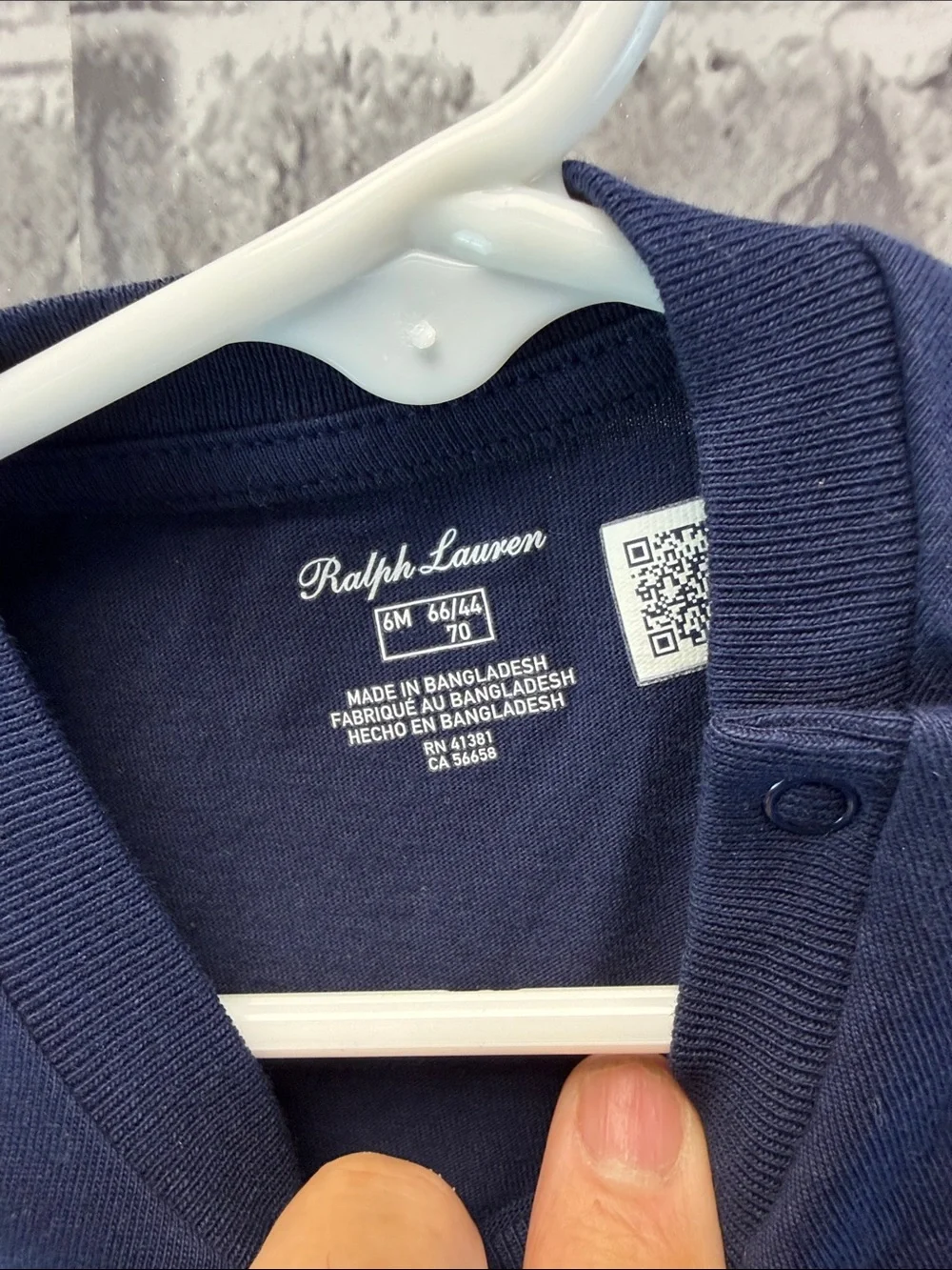 Ralph Lauren Navy Tee with Red Polo Pony‎ - Kids
